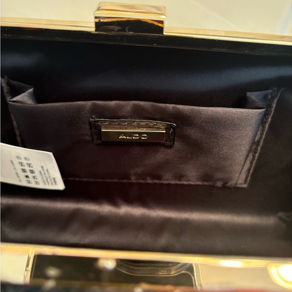 NEW ALDO BLACK GLITTER PURSE - Picture 7 of 9